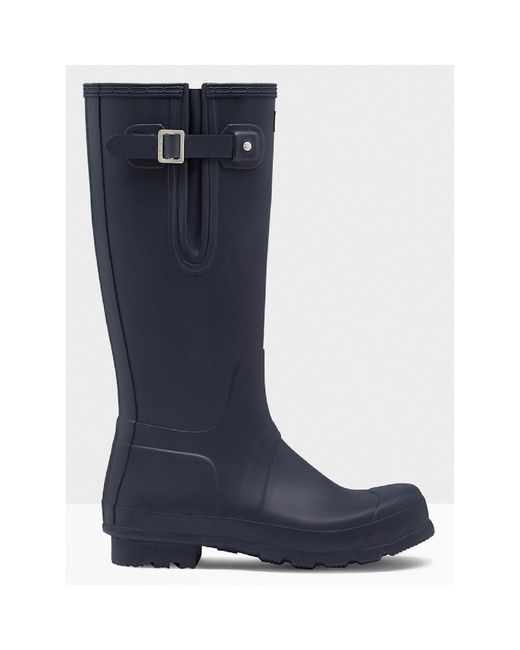 Hunter Blue Mft9007Rma-Nvy Original Side Adjustable Wellington Boots for men