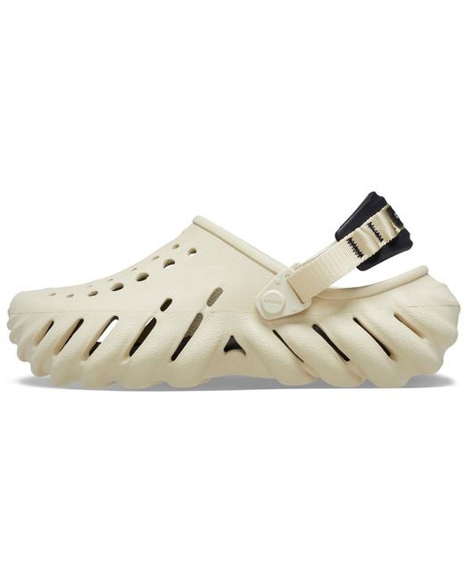 CROCSTM Metallic Echo Thermoplastische Knochen/Schwarze Farbe Clogs