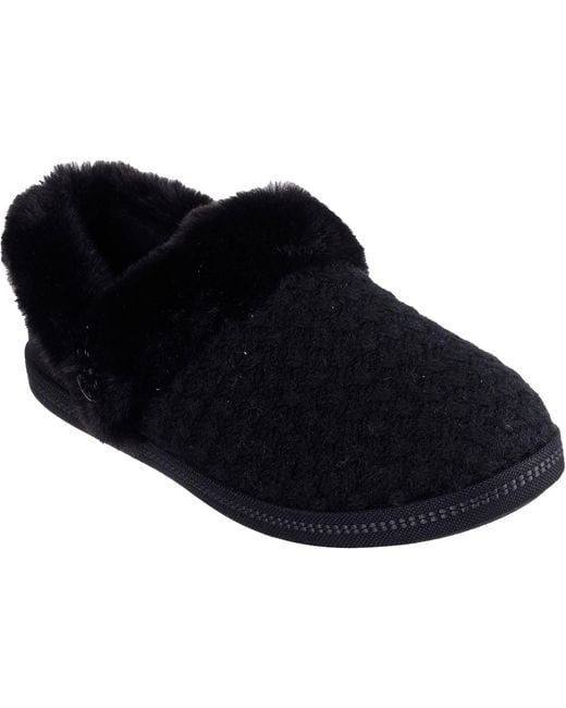 Skechers Black Cozy Campfire Frosty Promise Slippers
