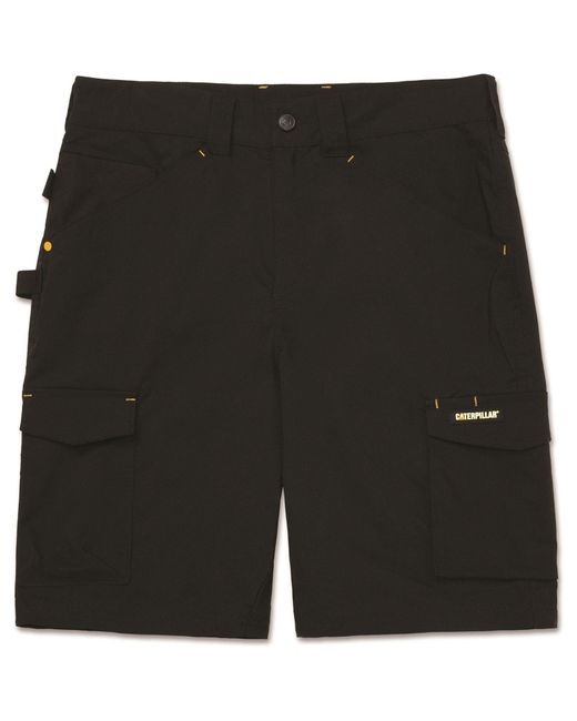 Caterpillar Black Nexus Stretch Cotton Work Shorts for men