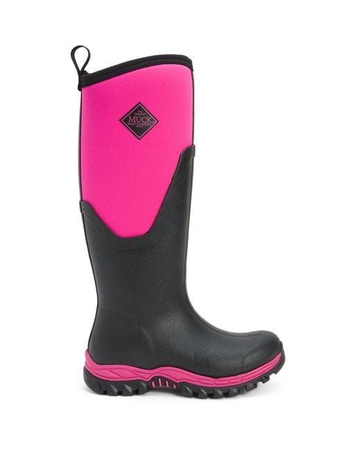 Muck Boot Arctic Sport Ii Tall Rubber /pink Wellington Boots