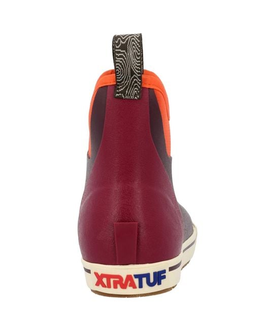XtraTuf Red Ankle Deck Camp Boot Gummistiefel