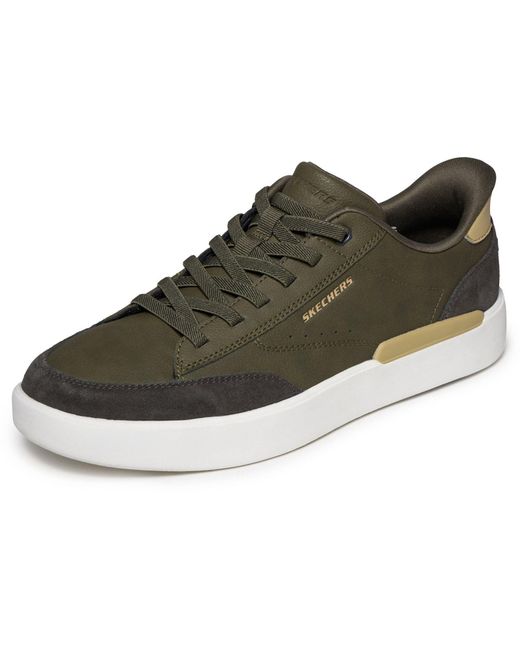 Skechers Black Verloma Radical Synthetic Suede Trainers for men