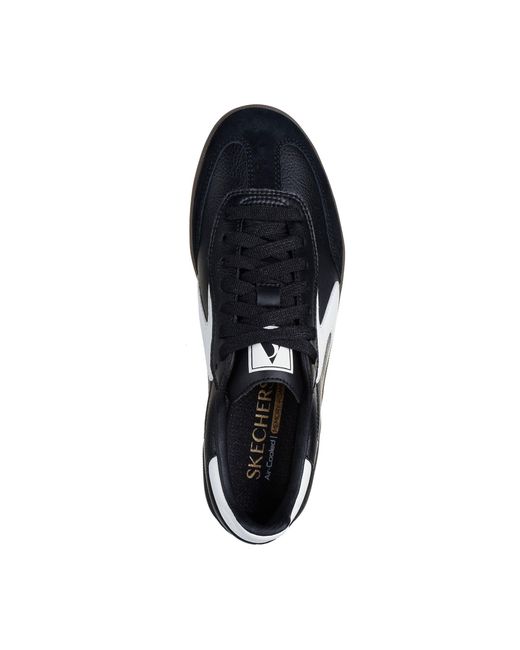 Skechers Black Hotshot Kickoff Leather Sneakers