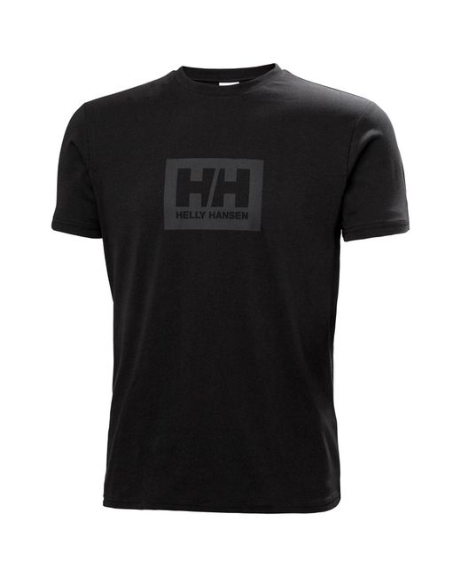 Helly Hansen Sport Black Hh Box 2.0 Cotton T-Shirt for men