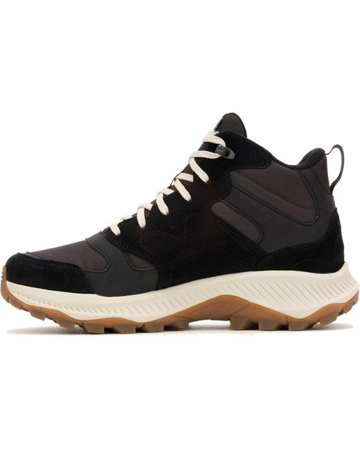 Merrell Black Tempo Sol Mid Suede Coal Hiking Boots