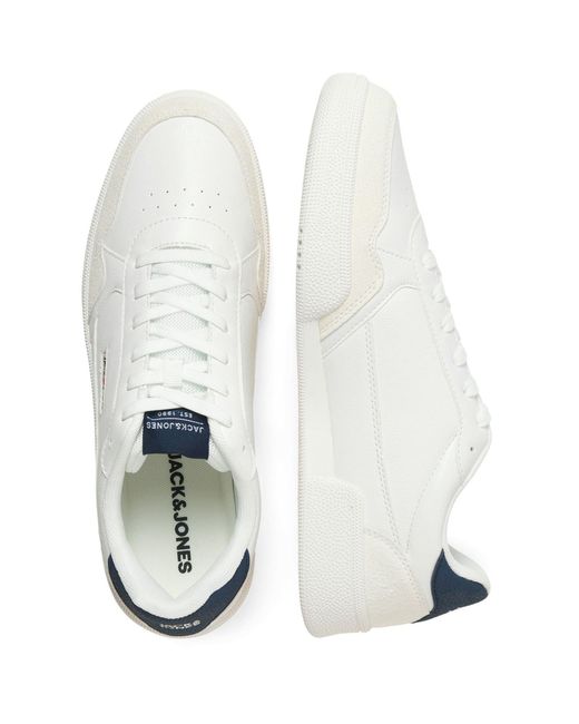 Jack & Jones White Bounce Synthetic Blazer Trainers for men