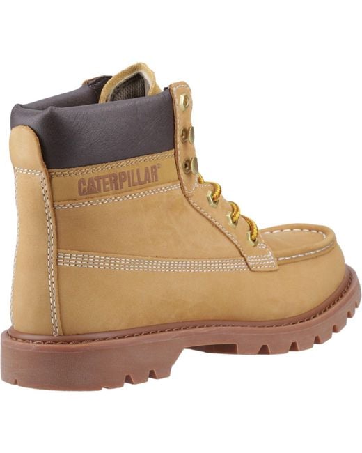 Caterpillar Natural Colorado Moc Toe Leather Honey Reset Ankle Boots for men