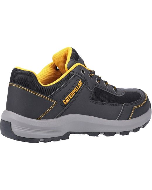 CAT Safety Gray Caterpillar Elmore Low Synthetic Safety Trainers for men