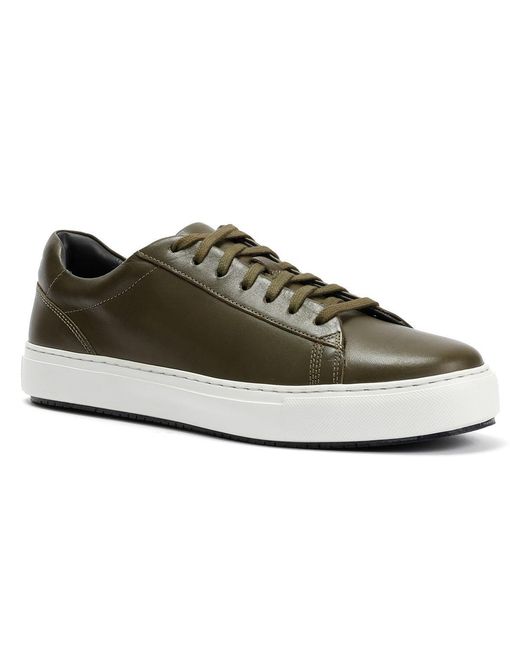 Ben Sherman Gray Ace Cupsole Leather Trainers for men