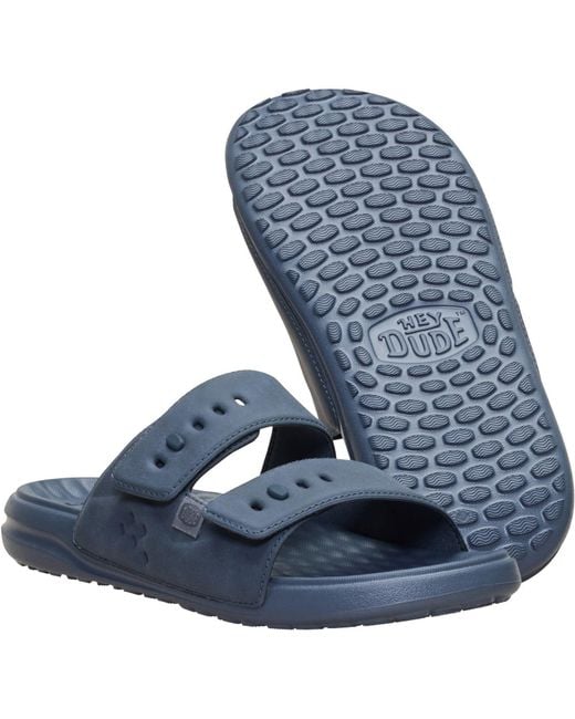HeyDude Blue Wave 2 Strap Polyurethane Turbulence Sandals for men