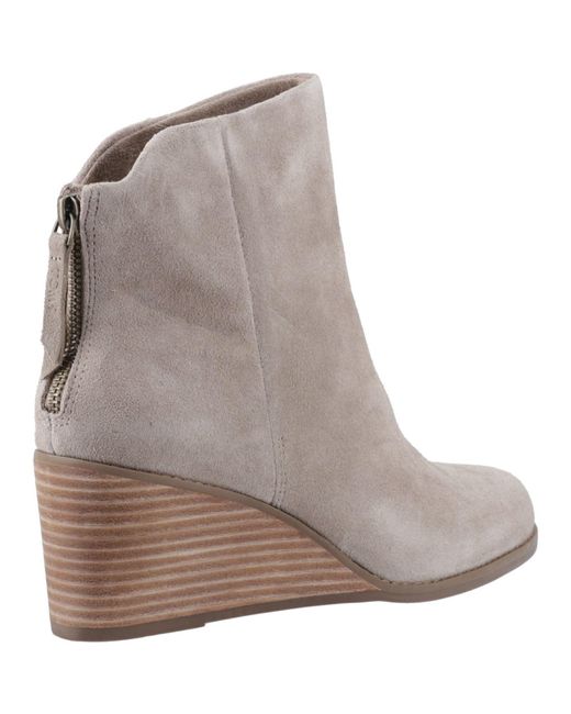 TOMS Gray Casey Leather Boots