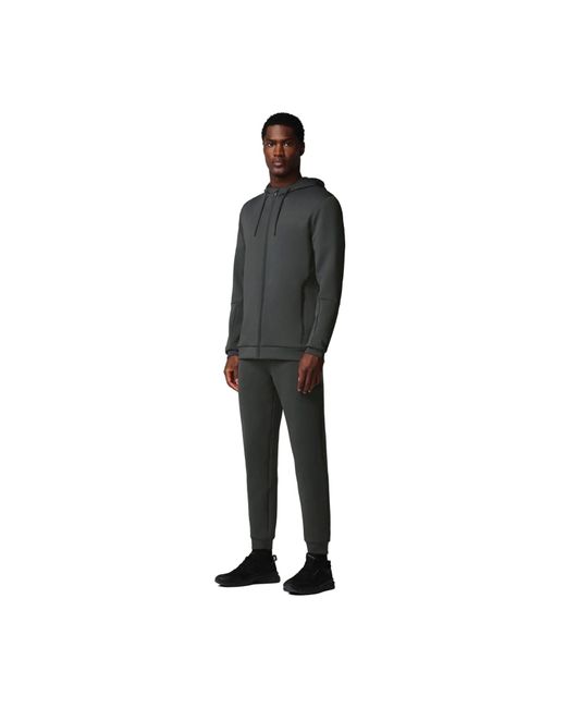 Castore Gray Flex Full Zip Hooded Sweatshirt for men
