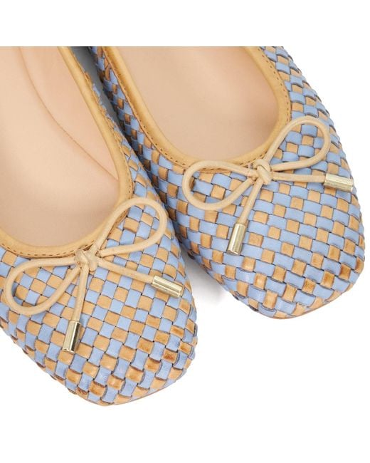 Dune Blue Heights Ballet Flat