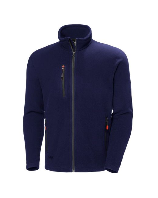 Helly Hansen Blue Oxford Fleece Jacket for men