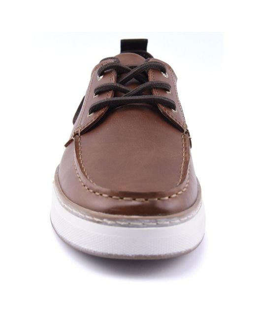 Sperry Top-Sider Brown Moc Neo Polyurethane Boat Shoes Pu for men
