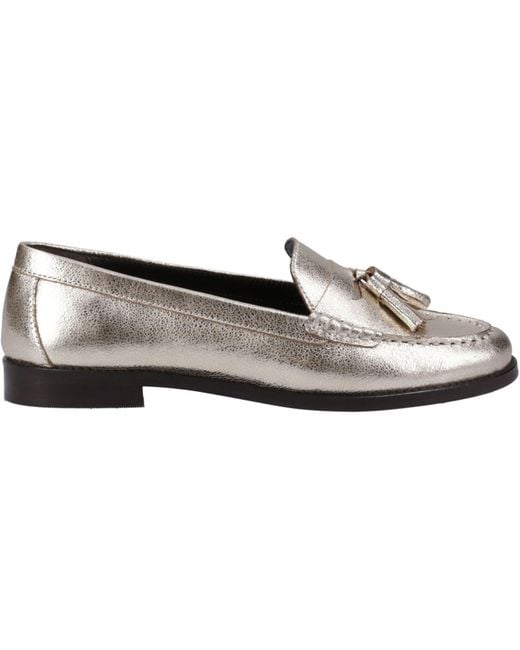 Hush Puppies White Connie Leather Loafers