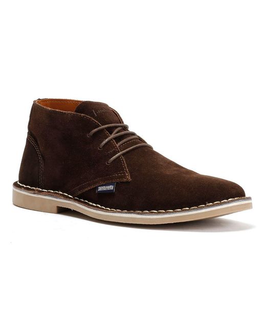 Lambretta Brown Chiswick Suede Boots for men