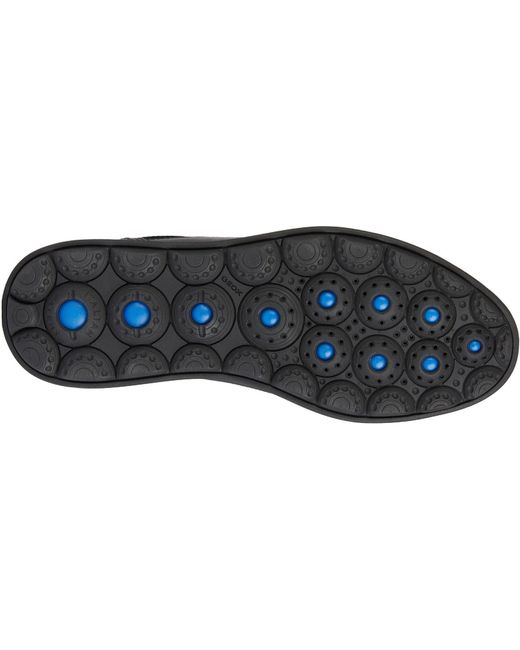 Geox Black U Spherica Ec12 Leder Rindsleder Vollnarben Herren Sportschuhe