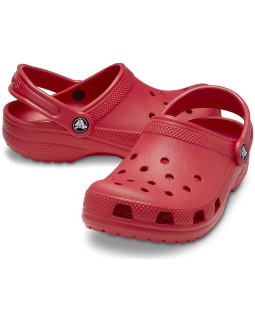CROCSTM Red Classic Clog Thermoplastic Varsity Clogs