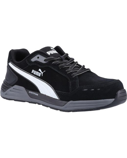 PUMA Black Airtwist Low S3 Suede Safety Sneakers for men