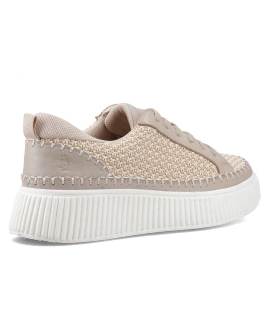 Hush Puppies Natural Haisley Woven Textile Standard Trainers