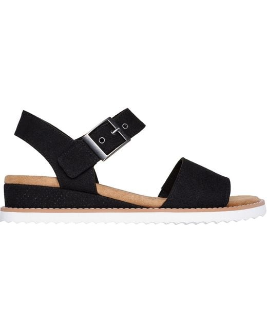 Skechers Blue Desert Kiss Serendipitous 114147-Blk Buckle Shoe