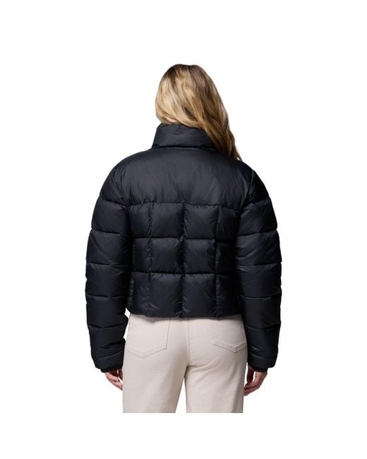Columbia Black Puffect Iii Cropped Jacket Puffer Jackets