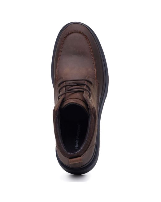 Hush Puppies Brown Jerome Chukka Leather Ankle Boots for men