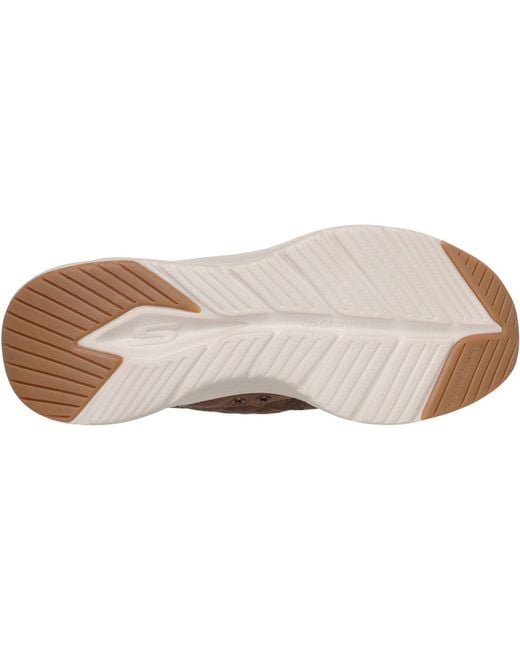 Skechers Brown Contour Foam Cordelux Textile Cozycord/Pu Trainers for men