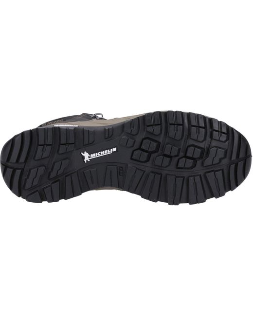 Hi-tec Black Altitude Vii Wp Leather/Synthetic Hiking Boots for men