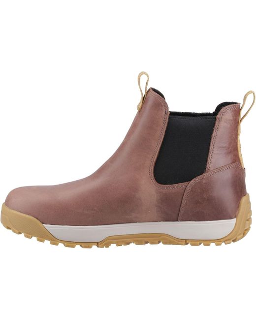 XtraTuf Brown Ankle Deck Boot Leather Wellington Boots