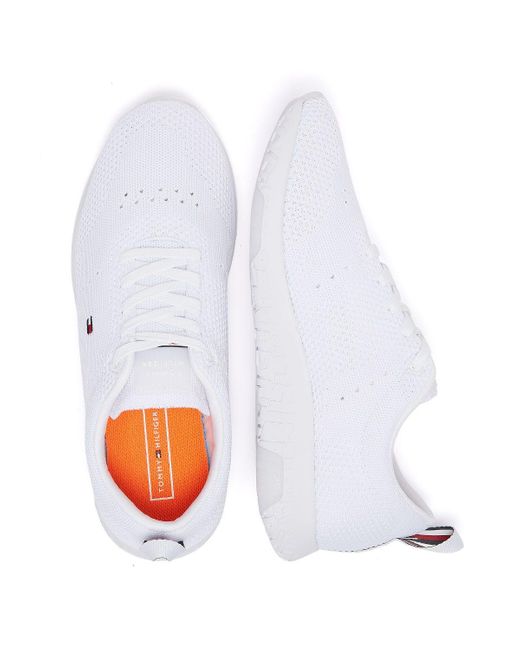 tommy hilfiger corporate knit white