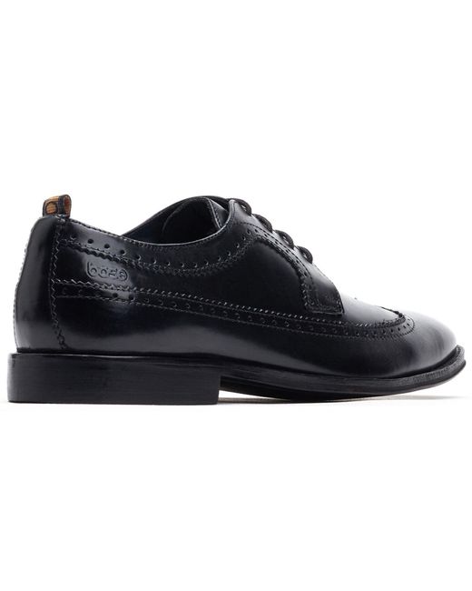 Base London Black Havisham Leather Brogues Shoes for men