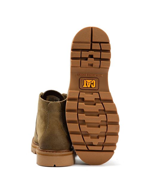 Caterpillar Brown Grader Chukka Suede Gobi Boots for men
