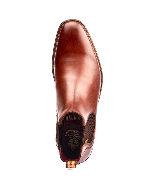 Base London Brown Sikes Leather Boots for men