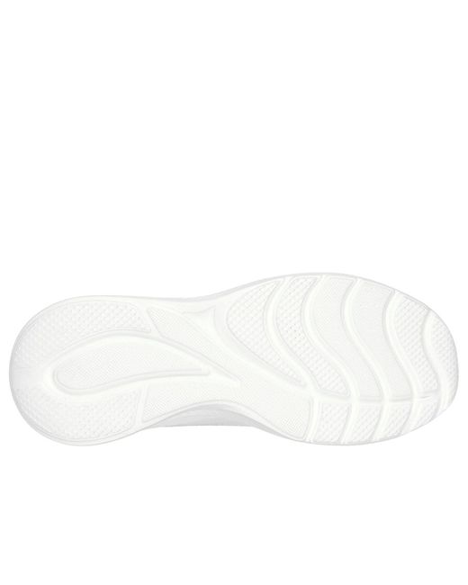 Skechers White Bobs Squad Waves Still Wading Textiler -Sneaker