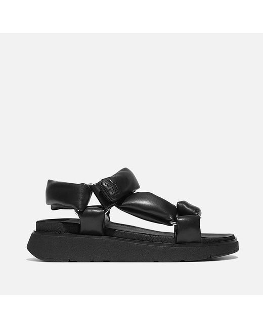 Fitflop Black Gen-Ff Soft Sandalen Aus Leder