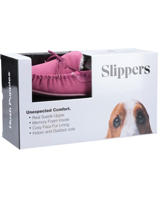 Allie Chaussons En Daim Hush Puppies en coloris Purple