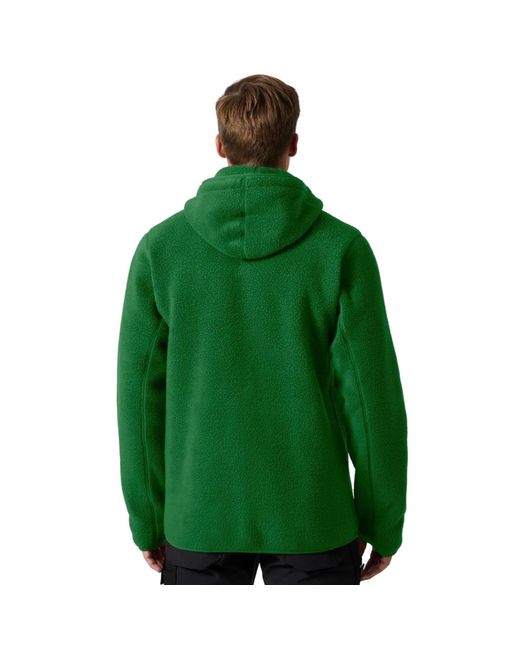 Helly Hansen Green Heritage Pile Hoodie Fleece Jacket for men