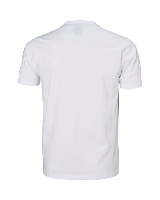 Helly Hansen Sport White Hh Box Cotton T-Shirt for men