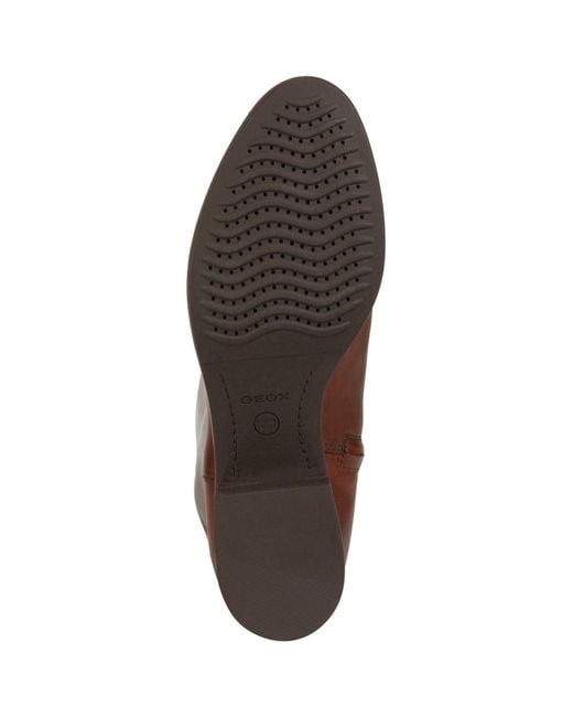 Geox Brown D Felicity Leather Boots