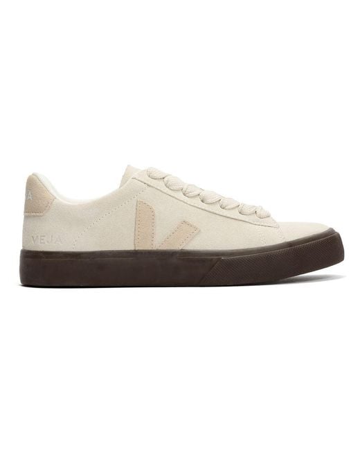 Veja White Campo Bold Suede Pierre Almond Eagle Trainers
