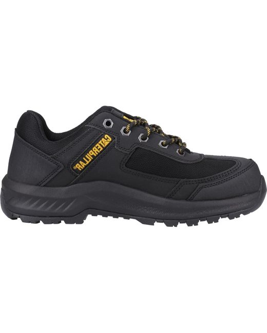 CAT Safety Black Caterpillar Elmore Low Synthetic Safety Trainers for men