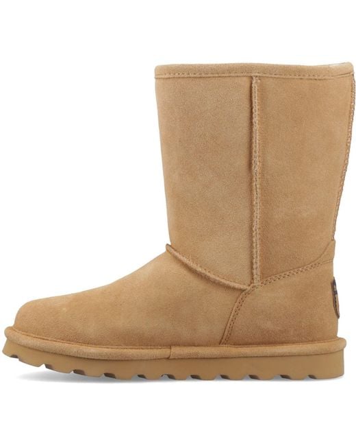 BEARPAW Brown Elle Short Suede Coffee Boots