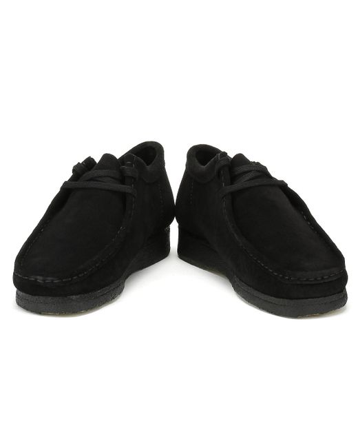 mens wallabees black