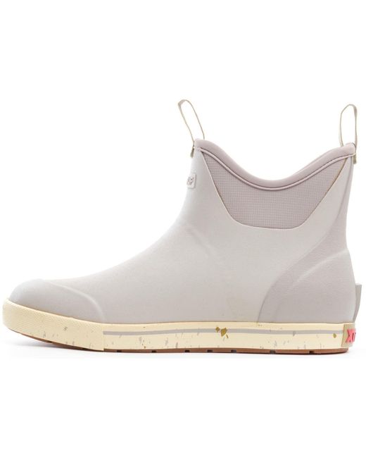 XtraTuf Gray Ankle Deck Camp Boot Rubber Wellington Boots for men