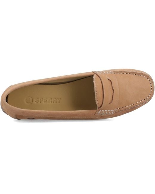 Sperry Top-Sider Natural Tubarao Slip On Nubuck Moccasins Shoes