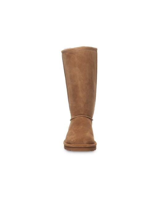 BEARPAW Brown Elle Tall Suede Hickory Winter Knee High Boots
