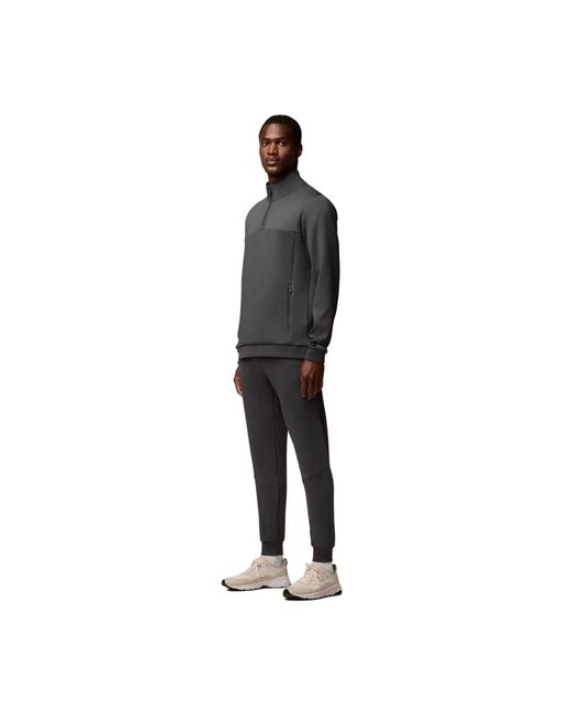 Castore Black Scuba 1/4 Zip Polyester Sweatshirt for men